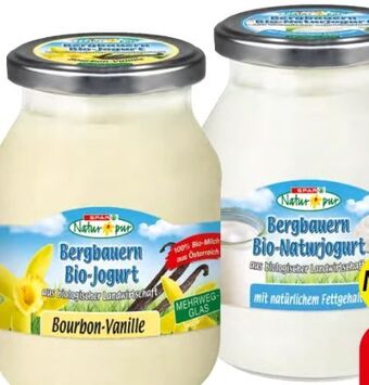 Spar Bergbauern bio-jogurt Angebot