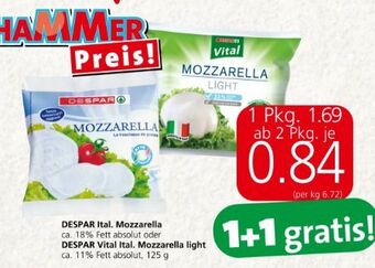 Spar Mozzarella Angebot