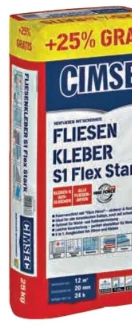 Hagebau Fliesenkleber s1 flex stark Angebot