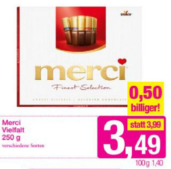 Sutterlüty Merci Vielfalt 250 g Angebot