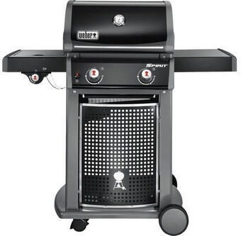 Hornbach Gasgriller weber spirit e-220 classic schwarz mit 2 brenner, deckelthermometer, fettauffangschale, warmhalterost und grillbes Angebot