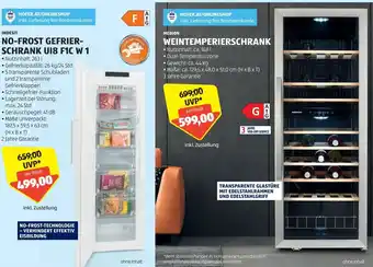Hofer INDESIT NO-FROST GEFRIER- SCHRANK UI8 F1C W 1 per Stück Angebot