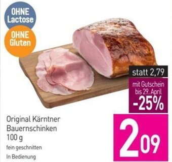Sutterlüty Original Kärntner Bauernschinken 100g Angebot