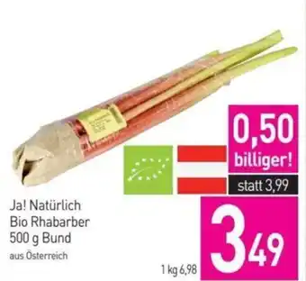 Sutterlüty Ja! Natürlich Bio Rhabarber 500 g Bund aus Österreich Angebot