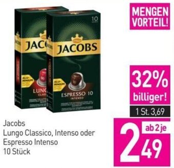 Sutterlüty Jacobs Lungo Classico, Intenso oder Espresso Intenso 10 Stück Angebot