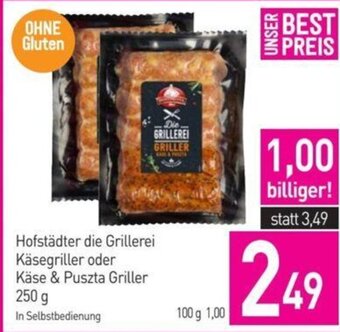 Sutterlüty Hofstädter die Grillerei Käsegriller oder Käse & Puszta Griller 250 g Angebot