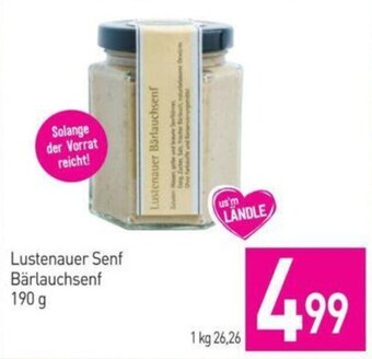 Sutterlüty Lustenauer Senf Bärlauchsenf 190 g Angebot