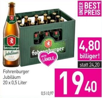 Sutterlüty Fohrenburger Jubiläum 20 x 0,5 Liter Angebot