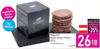 Sutterlüty Wagyuhof Wagyu Burger Patties 900 g Angebot