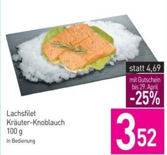 Sutterlüty Lachsfilet Kräuter-Knoblauch 100 g In Bedienung Angebot
