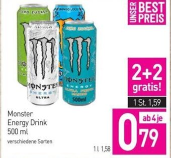 Sutterlüty Monster Energy Drink 500 ml Angebot