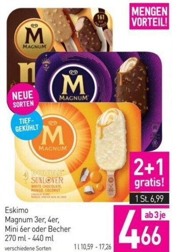 Sutterlüty Eskimo Magnum 3er, 4er, Mini 6er oder Becher 270 ml - 440 ml verschiedene Sorten Angebot