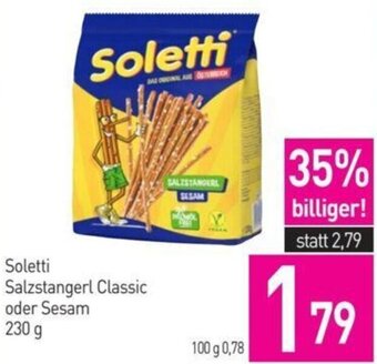 Sutterlüty Soletti Salzstangerl Classic oder Sesam 230 g Angebot