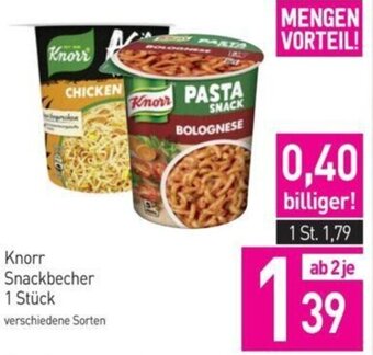 Sutterlüty Knorr Snackbecher 1 Stück verschiedene Sorten Angebot
