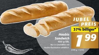 Nah&Frisch Haubis Sandwich 400 g-Stk. Angebot