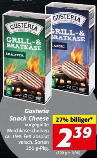 Nah&Frisch Gusteria Snack Cheese 250 g Angebot