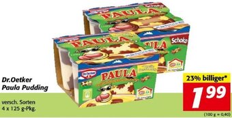 Nah&Frisch Dr.Oetker Paula Pudding versch. Sorten 4 x 125 g-Pkg. Angebot