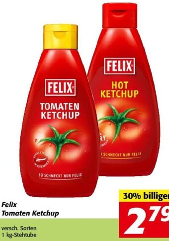 Nah&Frisch Felix Tomaten Ketchup versch. Sorten 1 kg-Stehtube Angebot