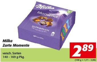 Nah&Frisch Milka Zarte Momente versch. Sorten 140 - 169 g-Pkg. Angebot