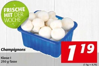 Nah&Frisch Champignons Klasse I 250 g-Tasse Angebot