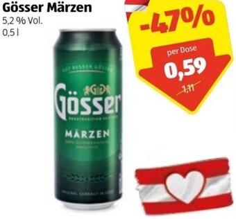Hofer Gösser Märzen 0.5l Angebot