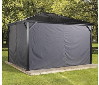 Hornbach Vorhangset sojag pavillon verona 10x14 anthrazit Angebot