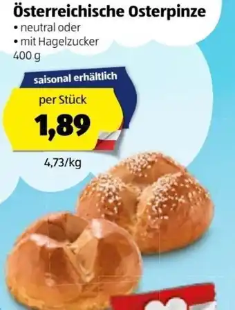 Hofer Österreichische Osterpinze 400g Angebot