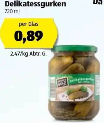 Hofer Delikatessgurken 720ml Angebot