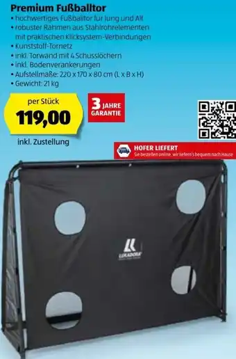 Hofer Premium Fußballtor Angebot