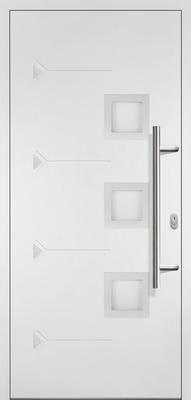 Hornbach Haustür safety therm mit vsg glas modell 2 weiß 98x208 cm din rechts rc2 inkl.griff/drücker Angebot