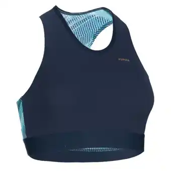 Decathlon Leichtathletikbustier damen blau/pastell Angebot