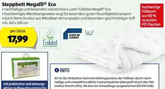 Hofer Steppbett Megafil Eco 200cm Angebot