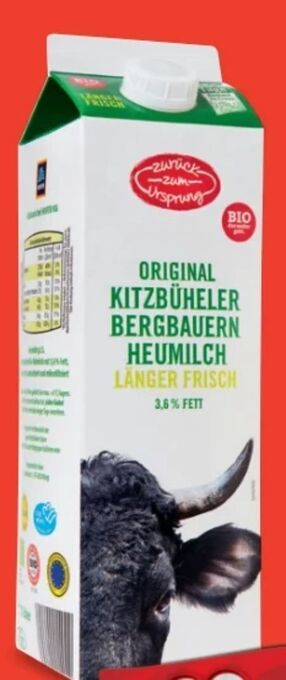 Hofer Bio-bergbauern vollmilch Angebot