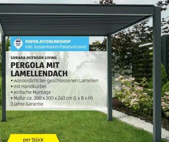 Hofer Pergola Angebot