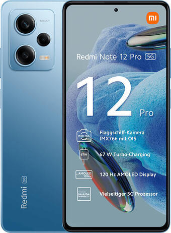 Media Markt Xiaomi redmi note 12 pro 5g 128gb, sky blue smartphone Angebot