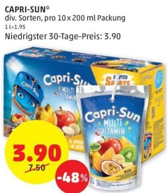 PENNY CAPRI-SUN** div. Sorten, pro 10 x 200 ml Packung Angebot