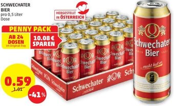 PENNY SCHWECHATER BIER pro 0,5 Liter Dose Angebot