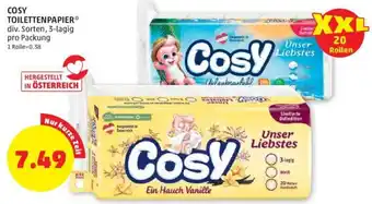 PENNY COSY TOILETTENPAPIER* div. Sorten, 3-lagig Angebot