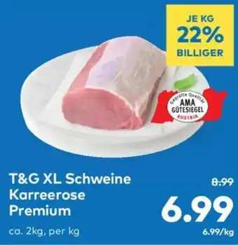 T&G T&G XL Schweine Karreerose Premium ca. 2kg, per kg Angebot