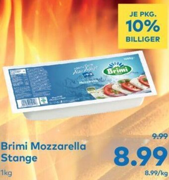 T&G Brimi Mozzarella Stange 1kg Angebot