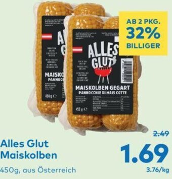 T&G Alles Glut Maiskolben 450g, aus Österreich Angebot