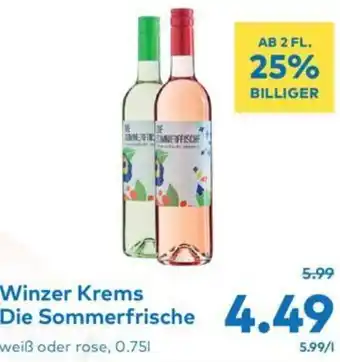 T&G Winzer Krems Die Sommerfrische weiß oder rose, 0.75l Angebot