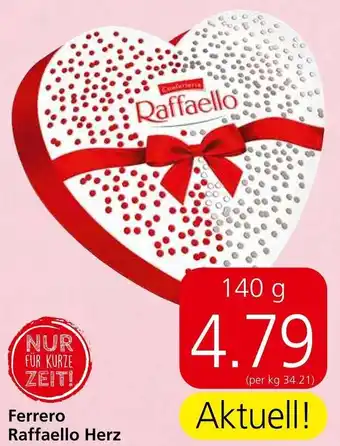 Spar Ferrero Raffaello Herz 140 g Angebot