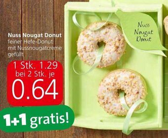 Spar Nuss Nougat Donut feiner Hefe-Donut mit Nussnougatcreme gefüllt Angebot