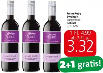 Spar Feine Rebe Zweigelt Burgenland lieblich 0,75 Liter Angebot