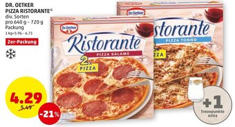 PENNY Dr.Oetker PIZZA RISTORANTE* div. Sorten pro 640 g - 720 g Packung Angebot