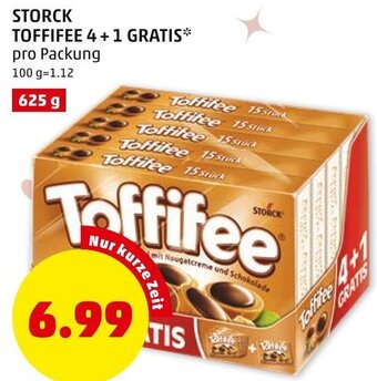 PENNY STORCK TOFFIFEE 4+1 GRATIS* pro Packung Angebot