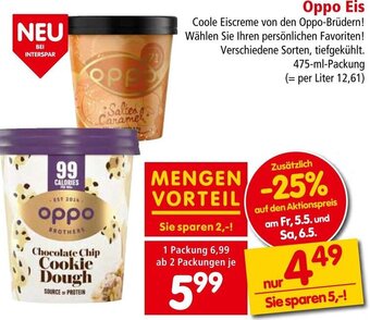 Interspar Oppo Eis 475-ml-Packung Angebot