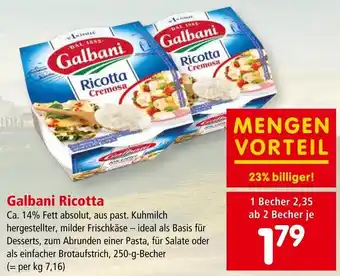 Interspar Galbani Ricotta 250 g-Becher Angebot
