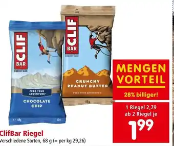 Interspar ClifBar Riegel Verschiedene Sorten, 68 g Angebot